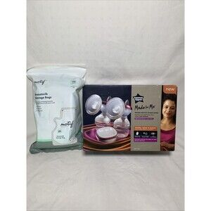Tommee Tippee Made for Me Double Electric Breast Pump & Motif Breastmilk Bags